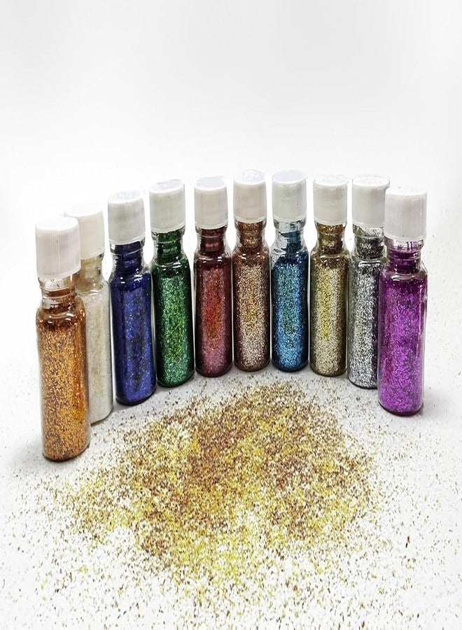 Mallexo Premium Dry Glitter Powder for Kids Craft Work Project Set of 6PCS Glitters Dust for Art and Craft Multicolored Sprinkles Set for Girls Stylish Sparkle Dry Colors (Birthday Gift 6pc_Glitter_Set) - Image 3